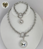 (4-7087) Stainless Steel - 9mm Open Link Toggle Set - 18"