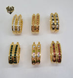 (1-2962) Gold Laminate Hoops - BGO - Fantasy World Jewelry