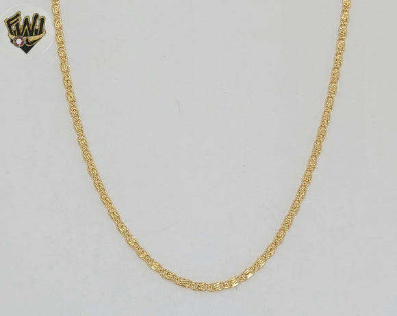 (1-1591) Gold Laminate - 1.6mm Alternative Mariner Link Chain - BGF