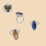 (2-5109) 925 Sterling Silver - Zircon Ring - Fantasy World Jewelry