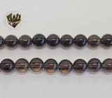 (MBEAD-183) 10mm Quarzo Redondo Beads - Fantasy World Jewelry