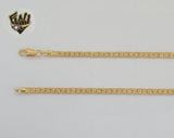 (1-1664) Gold Laminate - 3.5mm Flattened Rolo Link Chain- BGO