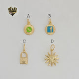 (1-2187-1) Laminado Oro - Colgantes Pequeños - BGF