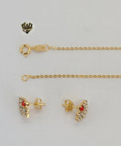 (1-6449) Gold Laminate - CZ Set - BGF - Fantasy World Jewelry