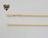 (1-1621) Gold Laminate - 3mm Rope Link Chain - BGF