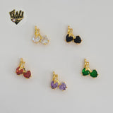 (1-2468-1) Gold Laminate - Heart Pendants - BGO