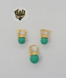 (1-6364) Gold Laminate - Beads Set - BGO - Fantasy World Jewelry