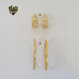 (1-2699) Gold Laminate Hoops - BGO