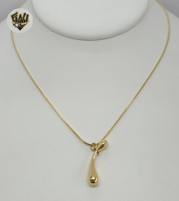 (4-7009) Stainless Steel - 1mm Link Necklace - 16