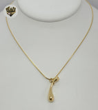 (4-7009) Stainless Steel - 1mm Link Necklace - 16". - Fantasy World Jewelry
