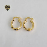 (1-2547-E) Gold Laminate - Distorted Hoops - BGO - Fantasy World Jewelry