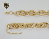 (1-5016) Gold Laminate - 15.5mm Long Rolo Link Chain - BGF
