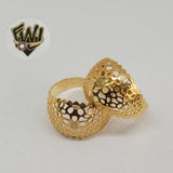 (1-3081-2) Gold Laminate-Flower Ring- BGO - Fantasy World Jewelry
