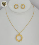 (4-7080) Stainless Steel - 1mm Rolo Link with Circle Set - 16"