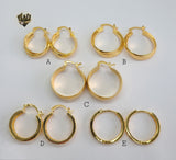 (1-2705) Gold Laminate Hoops - BGO - Fantasy World Jewelry