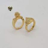 (1-3192) Gold Laminate - Wedding Rings - BGO - Fantasy World Jewelry