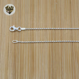 (2-8026) 925 Sterling Silver - 1.5mm Balls Link Chains. - Fantasy World Jewelry