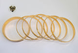 (1-4036) Gold Laminate - 6mm Two Tones Bangles - BGO - Fantasy World Jewelry