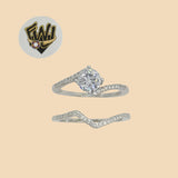 (2-5245) 925 Sterling Silver - Wedding Ring - Fantasy World Jewelry