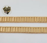 (1-0796) Gold Laminate - 12.5mm Alternative Bracelet - 7.5" - BGO - Fantasy World Jewelry