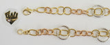 (1-0771) Gold Laminate - 6.5mm Open Link Bracelet - 7.5" - BGF - Fantasy World Jewelry
