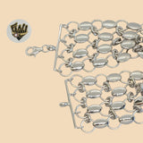 (2-0539) 925 Sterling Silver - 33.5mm Alternative Bracelet - 7.5" - Fantasy World Jewelry