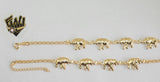 (1-0519) Gold Laminate Bracelet -3mm Rolo Link  Bracelet- 7.5''-Adjustable-BGF - Fantasy World Jewelry