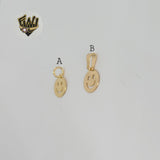 (1-2023-1) Gold Laminate - Happy Face Pendants - BGF