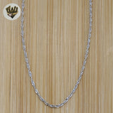 (2-8096) 925 Sterling Silver - 1.5mm Magic Twist Link Chains. - Fantasy World Jewelry