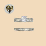 (2-5254) 925 Sterling Silver - Wedding Ring - Fantasy World Jewelry