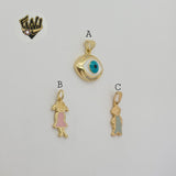 (1-2129) Gold Laminate Pendants - BGO