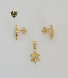 (1-6035) Gold Laminate - Turtle Set - BGF - Fantasy World Jewelry