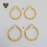 (1-2715-1) Gold Laminate Hoops - BGO