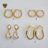 (1-2660) Gold Laminate Hoops - BGO - Fantasy World Jewelry