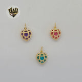 (1-2093-1) Gold Laminate - Small Heart Pendants - BGF