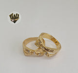 (1-3035) Gold Laminate- Ring with Design - BGF - Fantasy World Jewelry