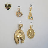 (1-2305-1) Gold Laminate Pendants - BGO