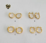 (1-2517) Gold Laminate Hoops - BGO - Fantasy World Jewelry