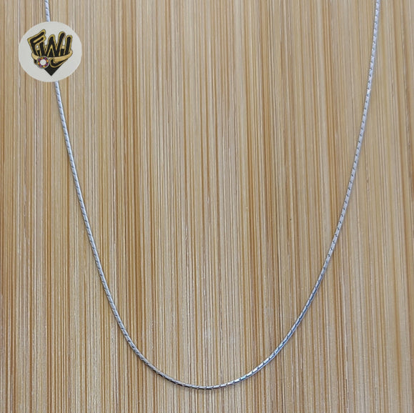 (2-8111) 925 Sterling Silver - 0.5mm Alternative Snake Link Chains. - Fantasy World Jewelry