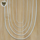 (sv-sn-02) 925 Sterling Silver - Snake Link Chains. - Fantasy World Jewelry