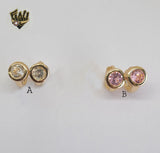 (1-2624-C) Gold Laminate Hoops - BGO - Fantasy World Jewelry