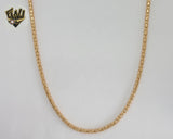 (1-1694) Gold Laminate - 3.2mm Popcorn Link Chain - BGO
