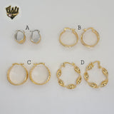 (1-2697) Gold Laminate Hoops - BGO