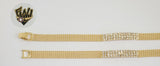 (1-0874) Gold Laminate - 7.5mm Alternative Bracelet - 8" - BGF - Fantasy World Jewelry
