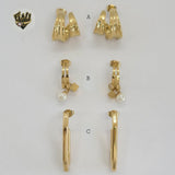 (4-2289) Stainless Steel - Hoops. - Fantasy World Jewelry