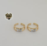 (1-3123-5) Gold Laminate -Butterfly Toe/Child Ring - BGO - Fantasy World Jewelry