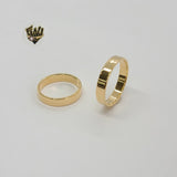 (1-3074) Gold Laminategag - Classic Band Ring - BGF - Fantasy World Jewelry