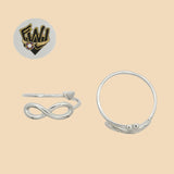 (2-5025) 925 Sterling Silver - Infinity Ring - Fantasy World Jewelry