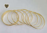 (1-4010) Gold Laminate - 4mm D/C Bangles - Dozen - BGO - Fantasy World Jewelry