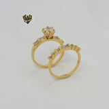 (1-3188) Gold Laminate - Wedding Rings - BGO - Fantasy World Jewelry